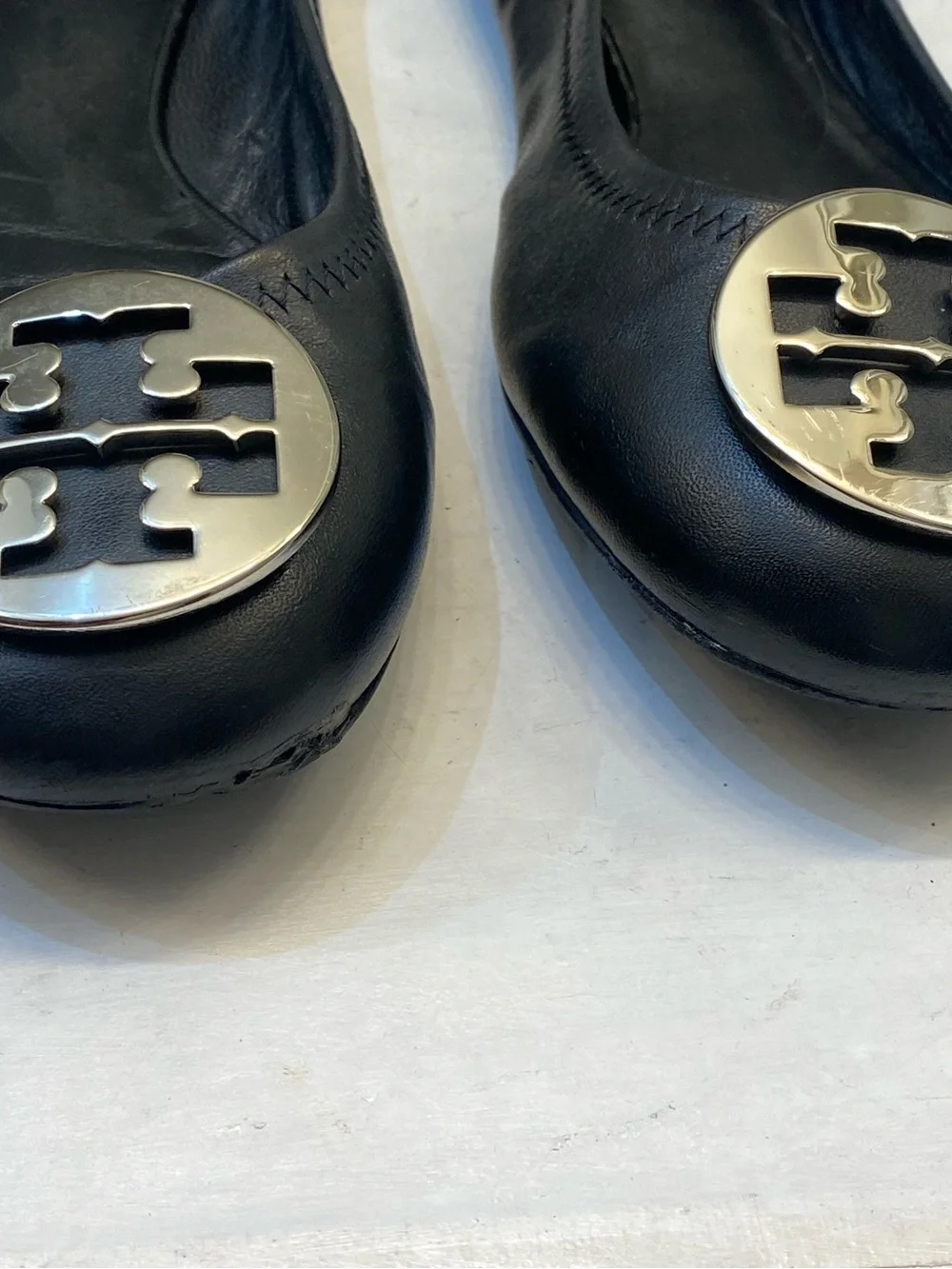 Tory Burch Reva flat size 8.5M good condition good bottom, clean interior